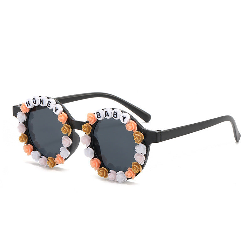 PC al por mayor 2023 NUEVA AMELIA Capri Flower Kids Gafas de sol
